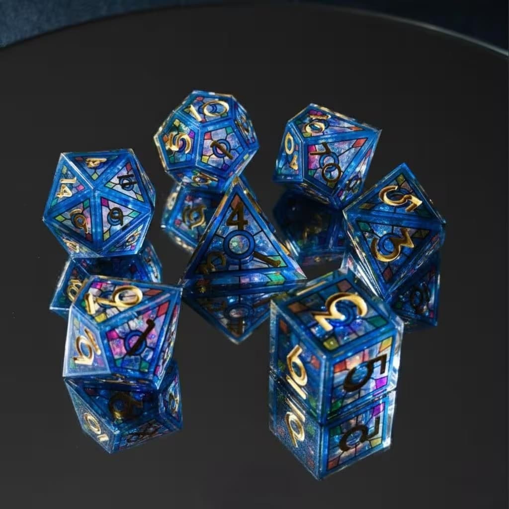 The QuestBoundStudio workshop, resin pouring and dice crafting